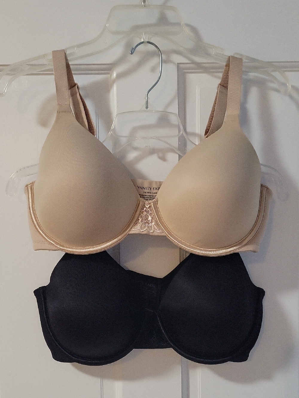 Set Of 2 Vanity Fair Beauty Back Full Coverage Bras 36D